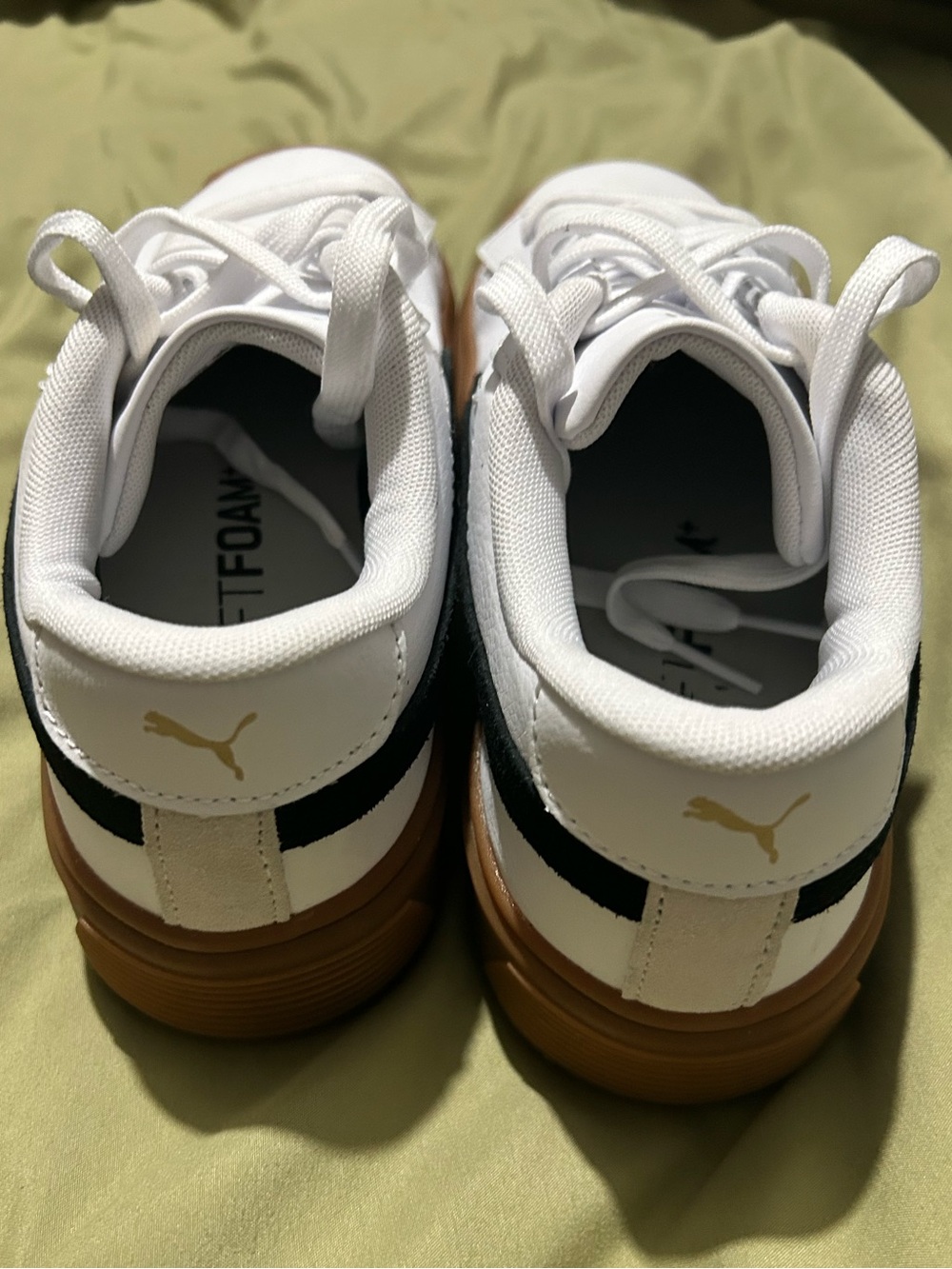 Puma White Sneakers with Black Formstrip and Gum Platform - Picture 4 of 6